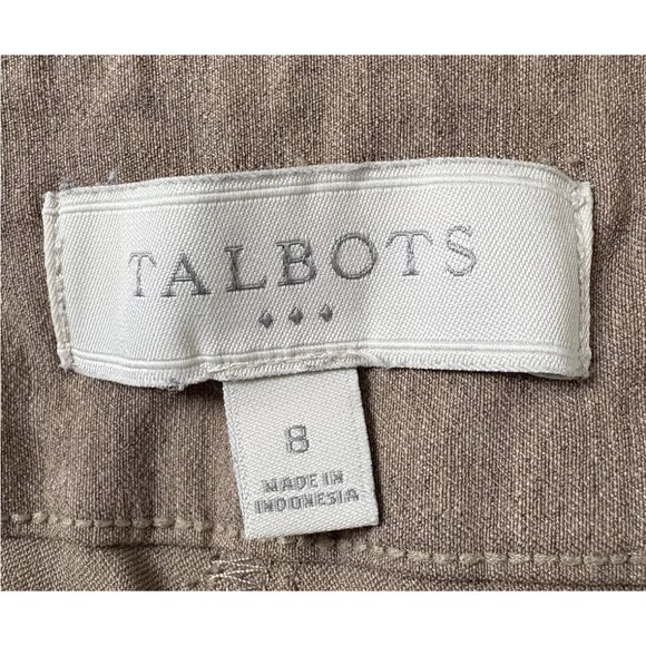 Talbots Brown Heritage Ankle Dress Womens Pants Size 8 (1659) - Picture 4 of 5